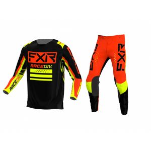 Мотоджерсі дитяча FXR Yth Clutch Pro MX 22-Black/Nuke Red/Hi-vis