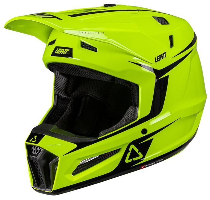 Шолом Leatt Moto 3.5 Jr Helmet + Goggle Neon Yellow