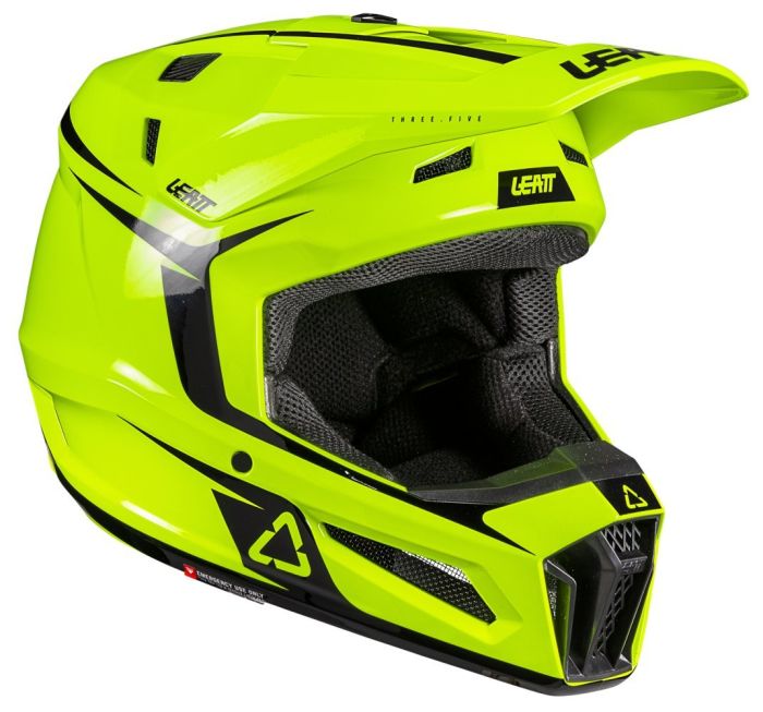 Шолом Leatt Moto 3.5 Jr Helmet + Goggle Neon Yellow