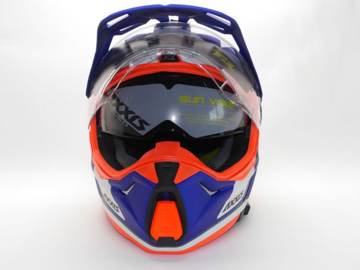 Мотошолом AXXIS WOLF DS Roadrunner C7 Matt Blue