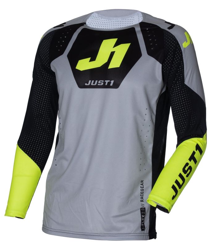 Джерсі Just1 Jersey J-flex 2.0 District Grey Yellow Fluo Black