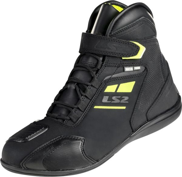 Мотовзуття LS2 Garra Man Boots WP Black Hi-Vis Yellow