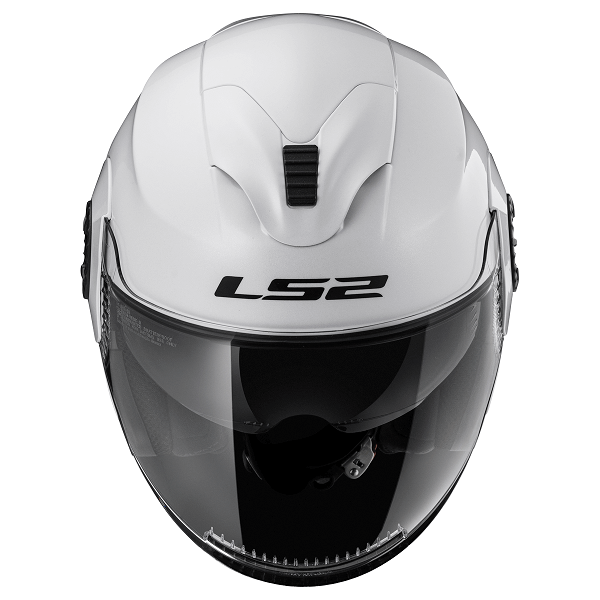 Мотошолом LS2 OF570 Verso Single Mono Gloss White