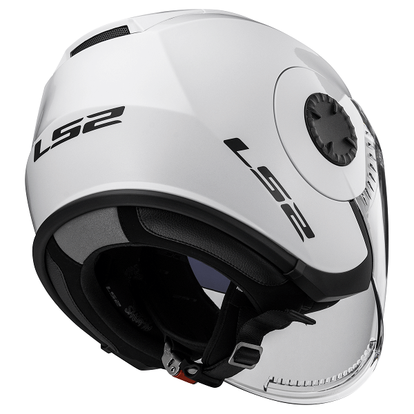 Мотошолом LS2 OF570 Verso Single Mono Gloss White