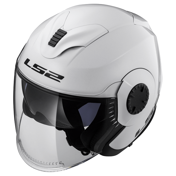 Мотошолом LS2 OF570 Verso Single Mono Gloss White