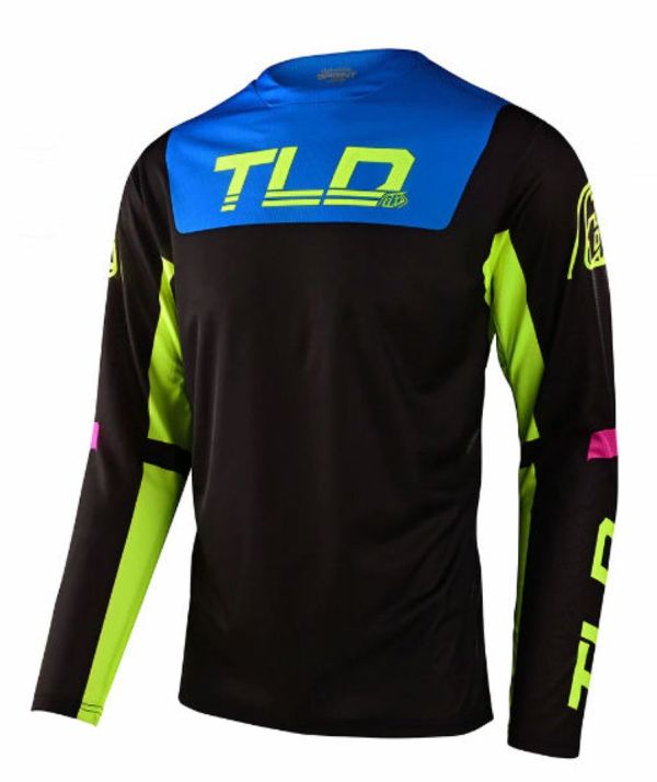 Джерсі TLD Sprint Jersey Fractura [BLk/Yellow]