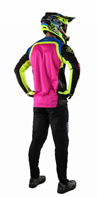 Джерсі TLD Sprint Jersey Fractura [BLk/Yellow]