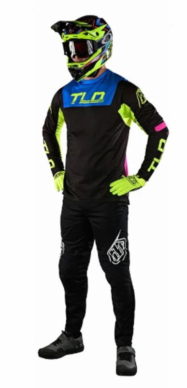 Джерсі TLD Sprint Jersey Fractura [BLk/Yellow]