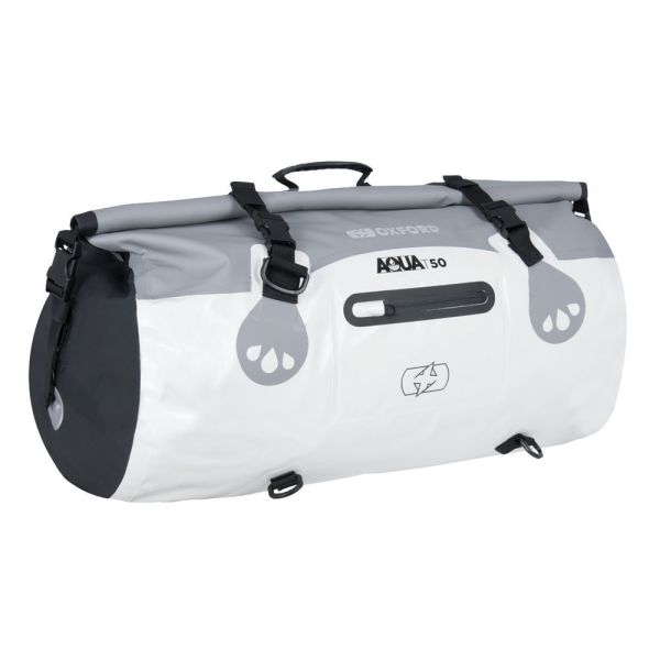Мото сумка Oxford Aqua T-50 Roll Bag - Grey/White