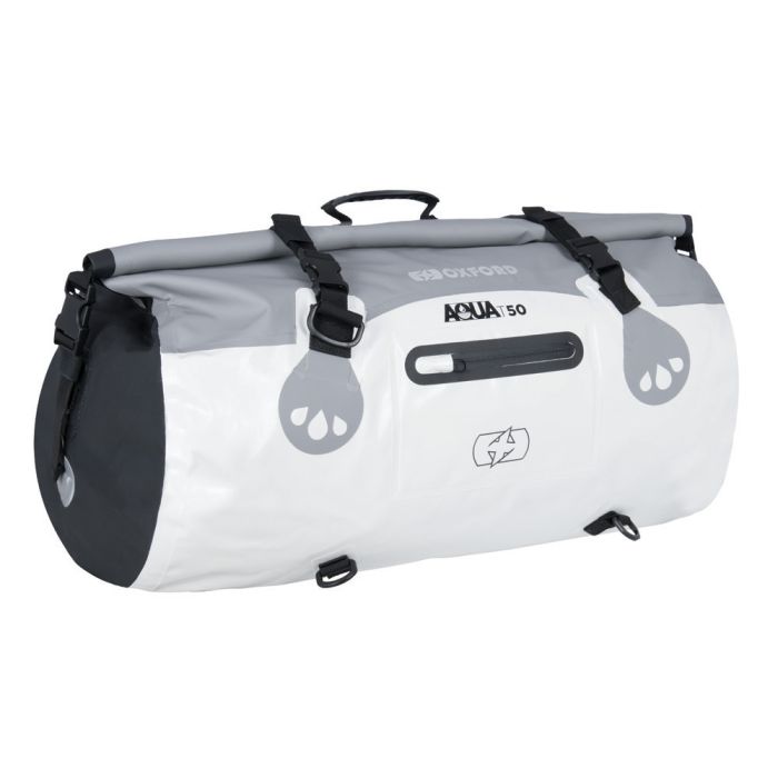 Мото сумка Oxford Aqua T-50 Roll Bag - Grey/White