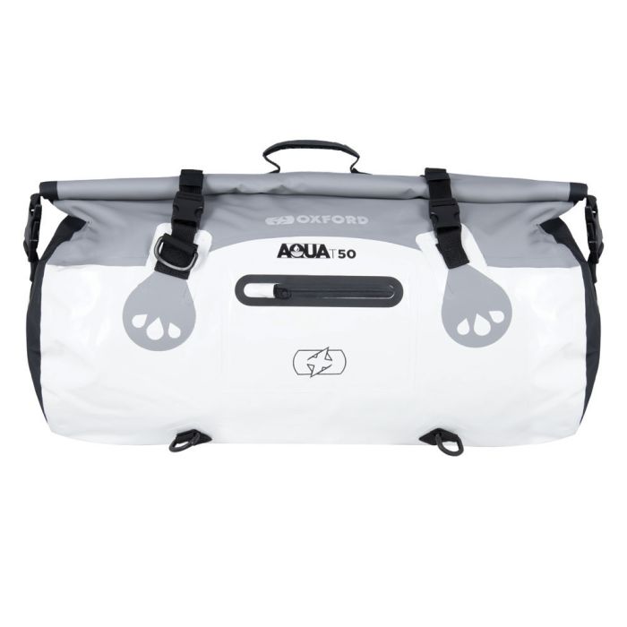 Мото сумка Oxford Aqua T-50 Roll Bag - Grey/White