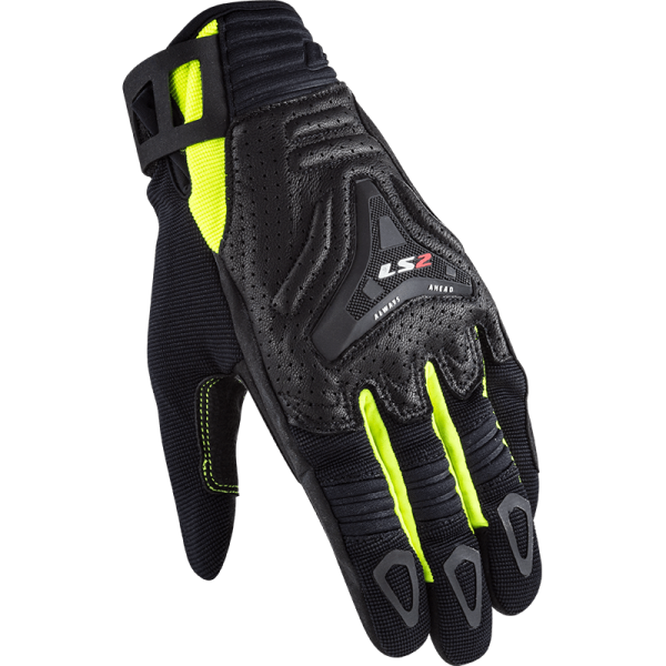 Моторукавички LS2 All Terrain Man Gloves Black Hi-Viz Yellow