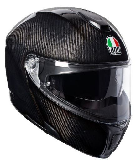 Мотошолом AGV Sportmodular E05 Glossy Carbon