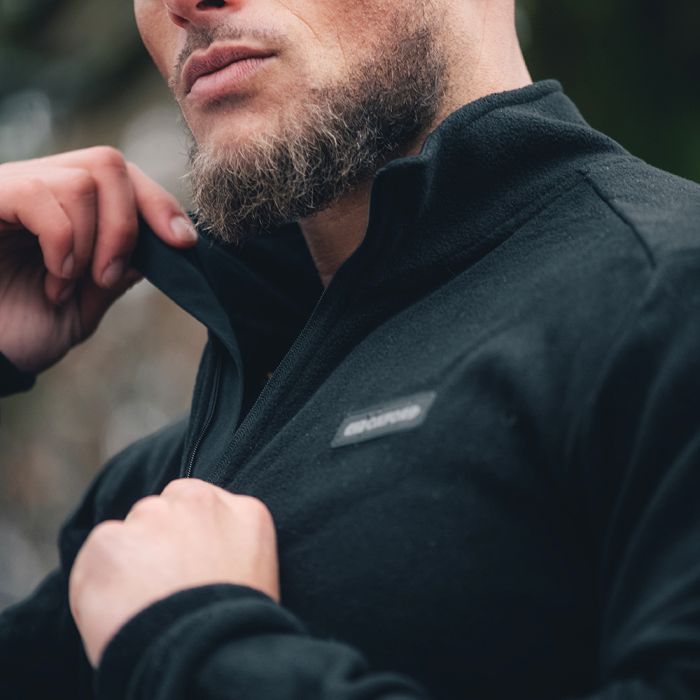 Термокофта Oxford Advanced Micro Fleece 1/2 Neck MS Top Black