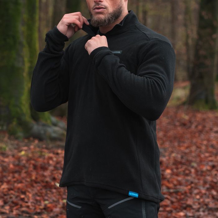 Термокофта Oxford Advanced Micro Fleece 1/2 Neck MS Top Black