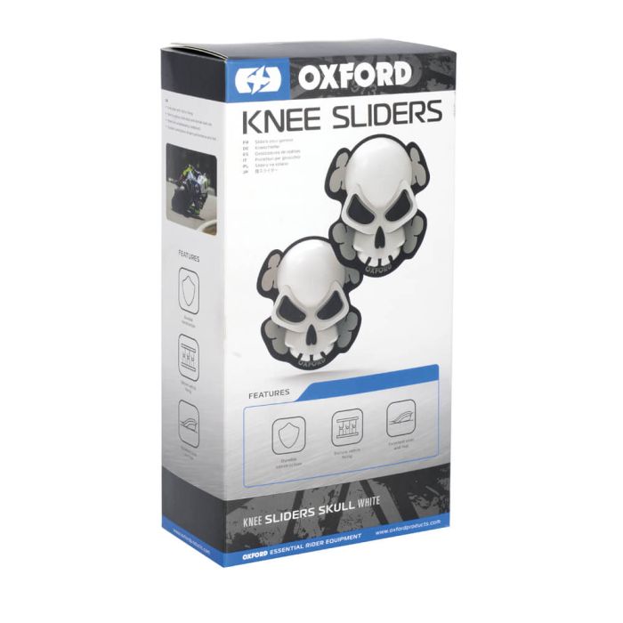 Слайдери Oxford Skull Knee Sliders White