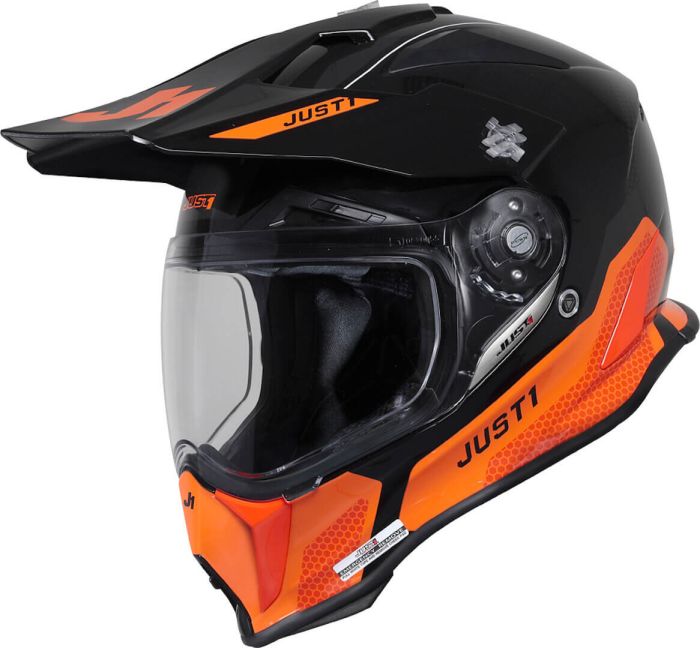 Мотошолом Just1 J14-F Elite Orange Black