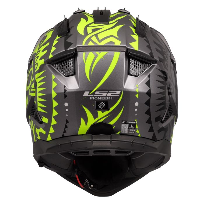 Мотошолом LS2 MX702 Pioneer 2 Rangi Hi-Vis Yellow
