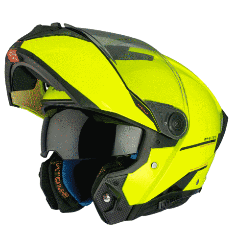 Мотошолом MT ATOM 2 SV Solid A3 Gloss Yellow