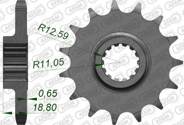 Зірка Afam 530 Sprocket - Ducati