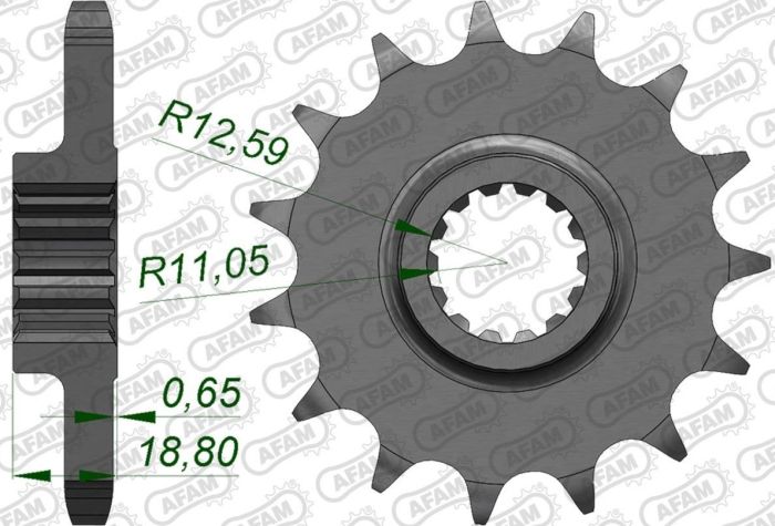 Зірка Afam 530 Sprocket - Ducati