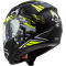 Мотошолом LS2 FF397 Vector FT2 Stencil Black Hi-Vis Yellow