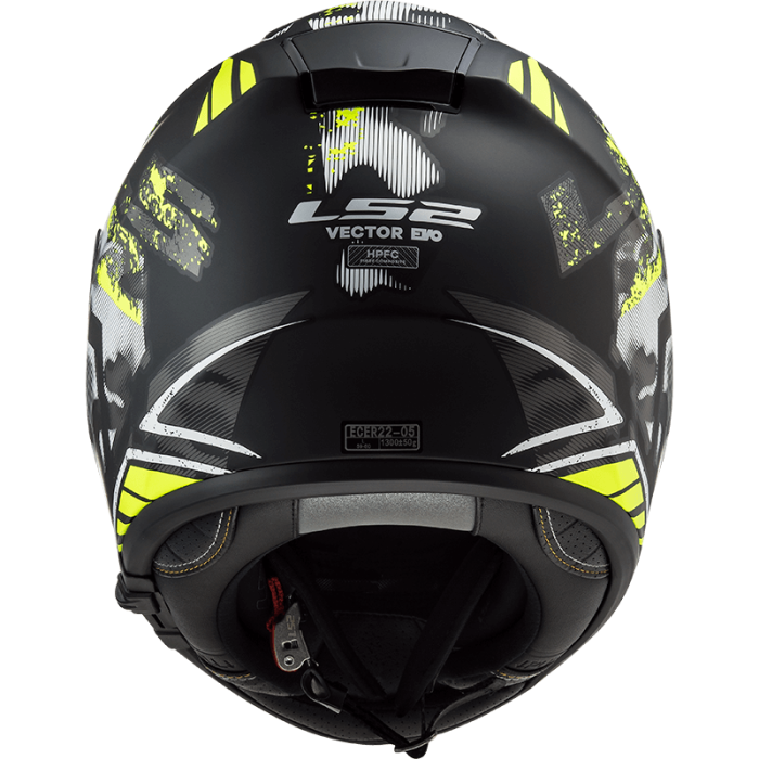 Мотошолом LS2 FF397 Vector FT2 Stencil Black Hi-Vis Yellow