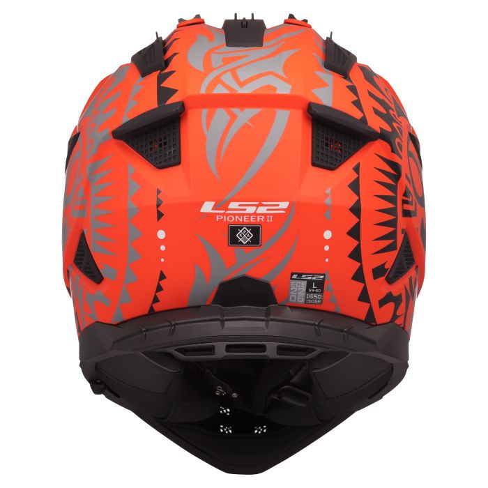 Мотошолом LS2 MX702 Pioneer 2 Rangi Orange
