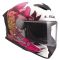 Мотошолом LS2 FF820 Rapid 3 Poppies 2 White Pink