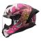 Мотошолом LS2 FF820 Rapid 3 Poppies 2 White Pink