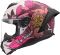 Мотошолом LS2 FF820 Rapid 3 Poppies 2 White Pink