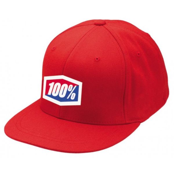 Кепка Ride 100% “ICON” 210 Fitted Hat Red