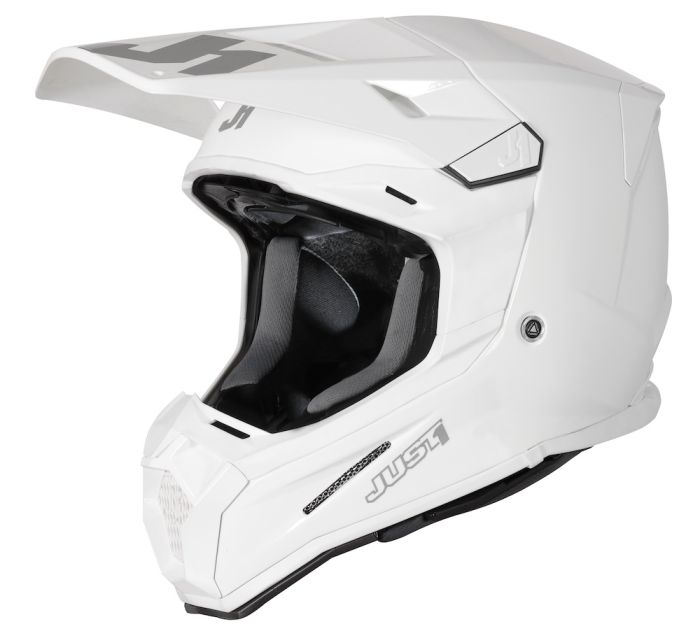 Мотошолом Just1 J22-F Solid White Gloss
