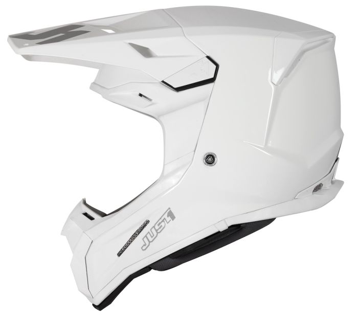 Мотошолом Just1 J22-F Solid White Gloss