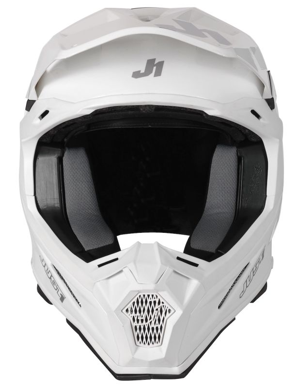 Мотошолом Just1 J22-F Solid White Gloss
