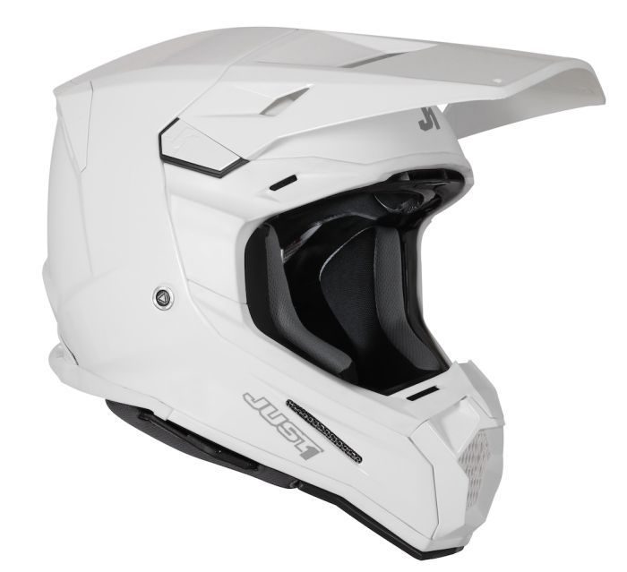 Мотошолом Just1 J22-F Solid White Gloss