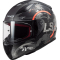 Мотошолом LS2 FF353 Rapid Circle Matt Titanium Fluo Orange