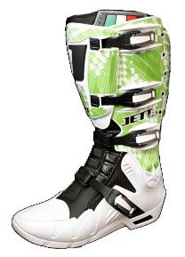 Набір наліпок для мото ботів JETT Boot Graphic Kit Graffiti Green/White
