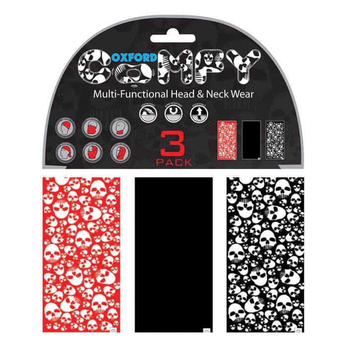 Набір баффів (3 шт.) Oxford Comfy Skulls 3-Pack