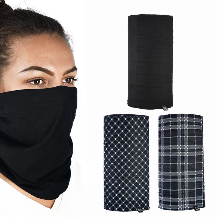 Набір баффів (3 шт.) Oxford Comfy Black&White Tartan 3-Pack