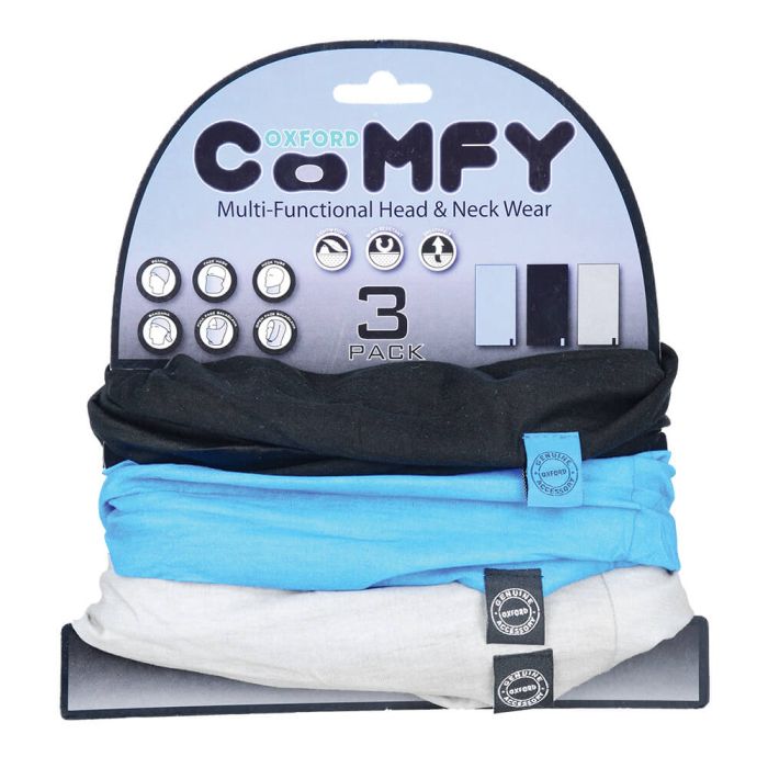 Набір баффів (3 шт.) Oxford Comfy Blue/Black/Grey 3-Pack