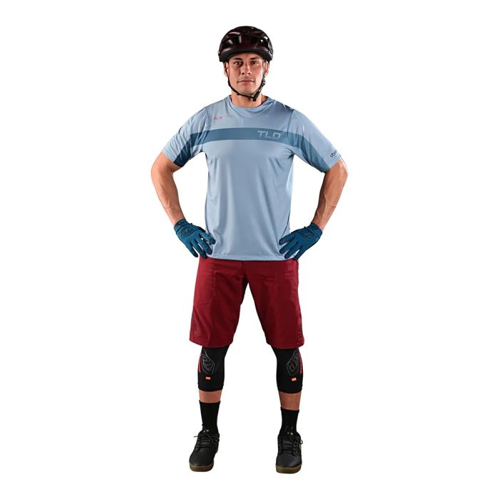 Джерсі TLD SKYLINE SS JERSEY JET FUEL [ICE BLUE / RED]