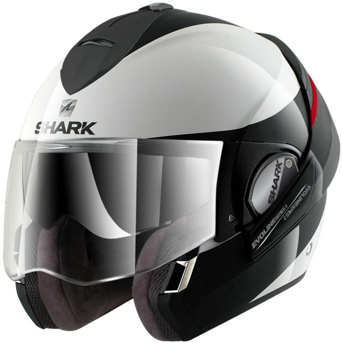Мотошолом Shark Evoline 3 Hakka Black\White