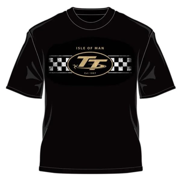Футболка IOMTT Logo & Check Design Retro T-Shirt Black