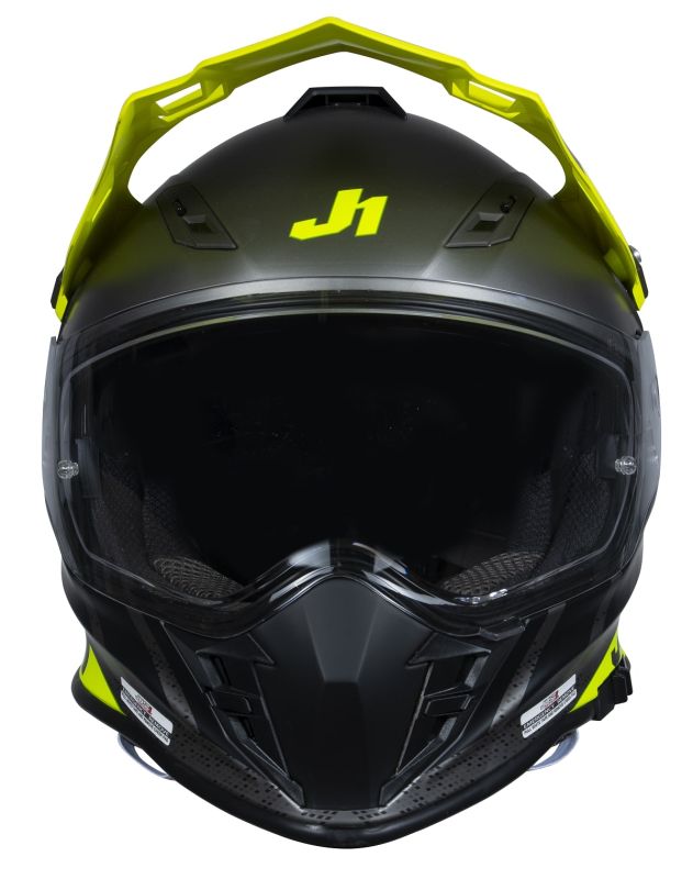 Мотошолом Just1 J34 Pro Outerspace White Fluo Yellow Black