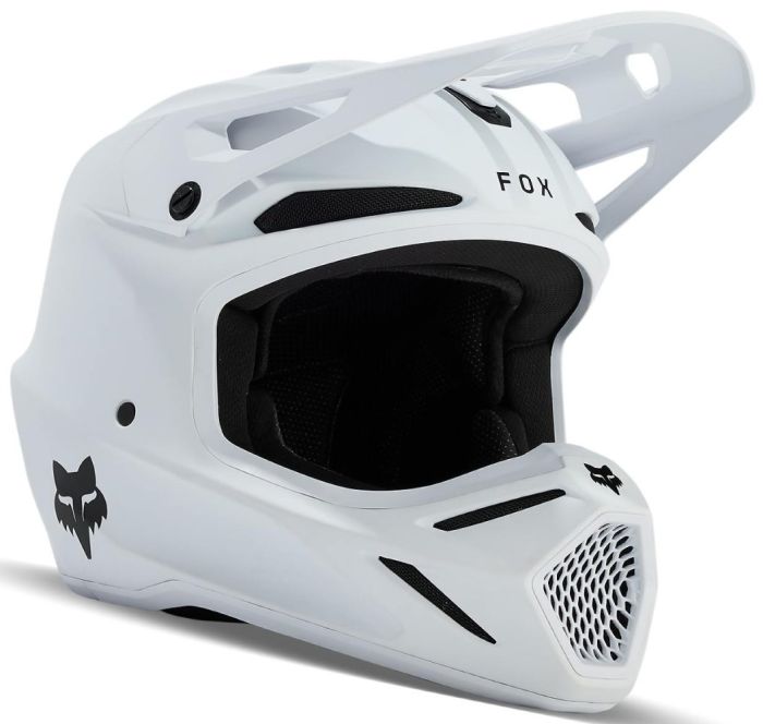 Шолом Fox Yth V3 Helmet - Solid White