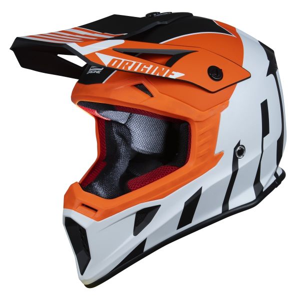 Мотошолом Origine Hero Thunder Fluo Orange White Black Matt