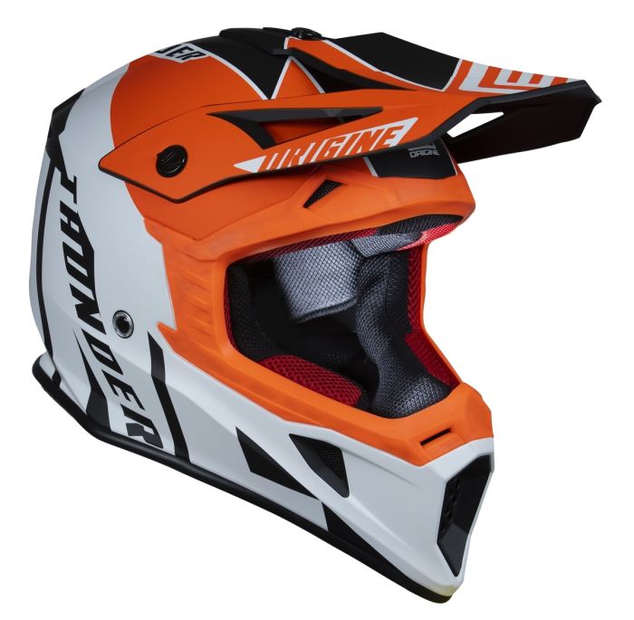 Мотошолом Origine Hero Thunder Fluo Orange White Black Matt
