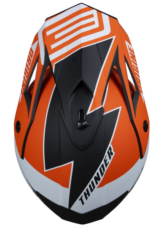 Мотошолом Origine Hero Thunder Fluo Orange White Black Matt