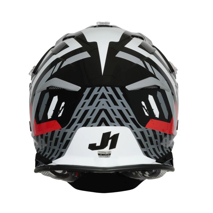 Мотошолом Just1 J39 Marshall White Red Black